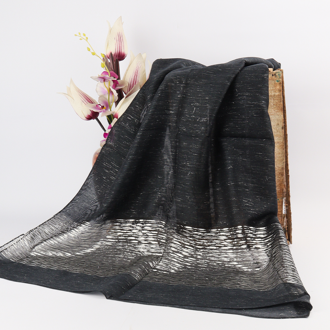 Organza Charcoal Scarf