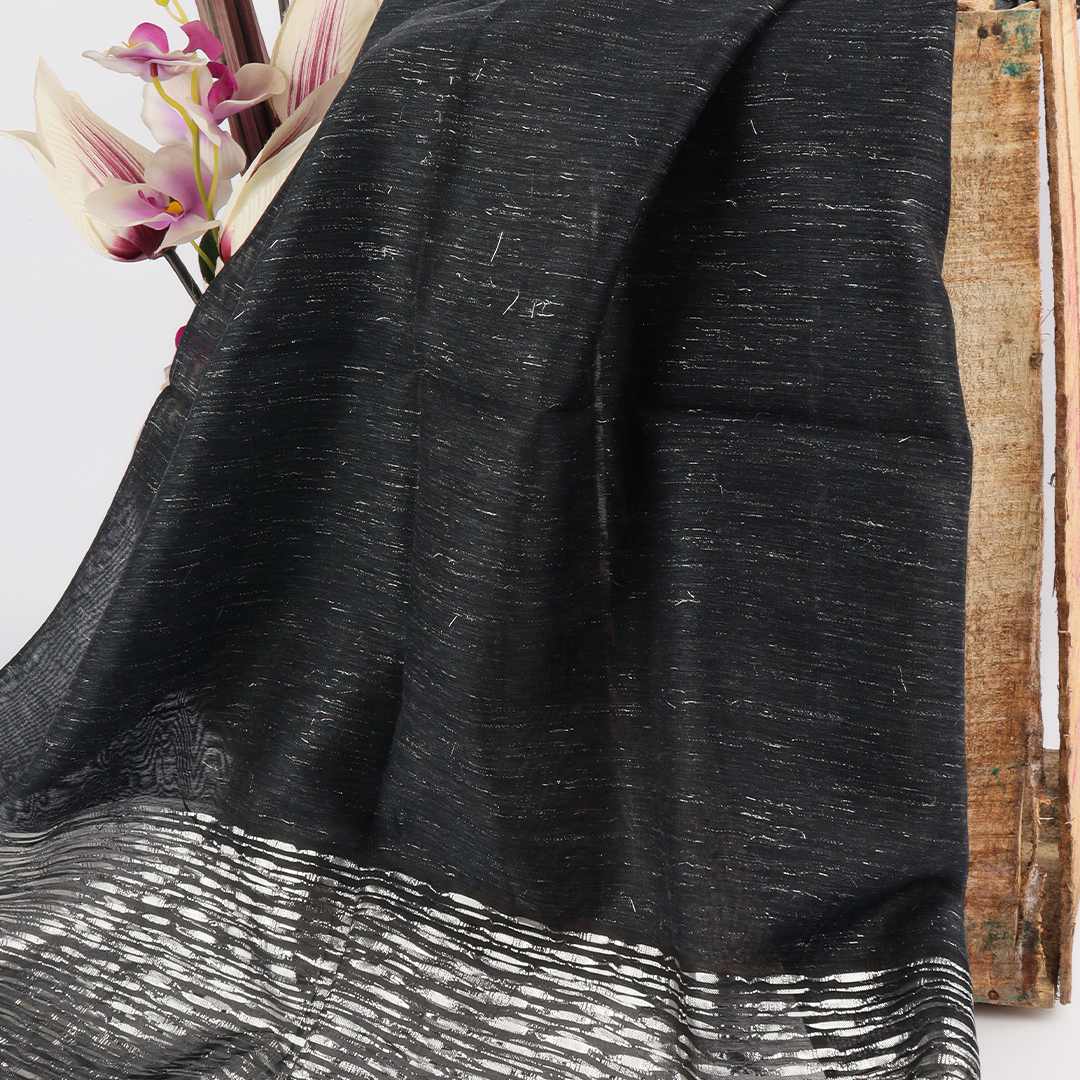 Organza Charcoal Scarf