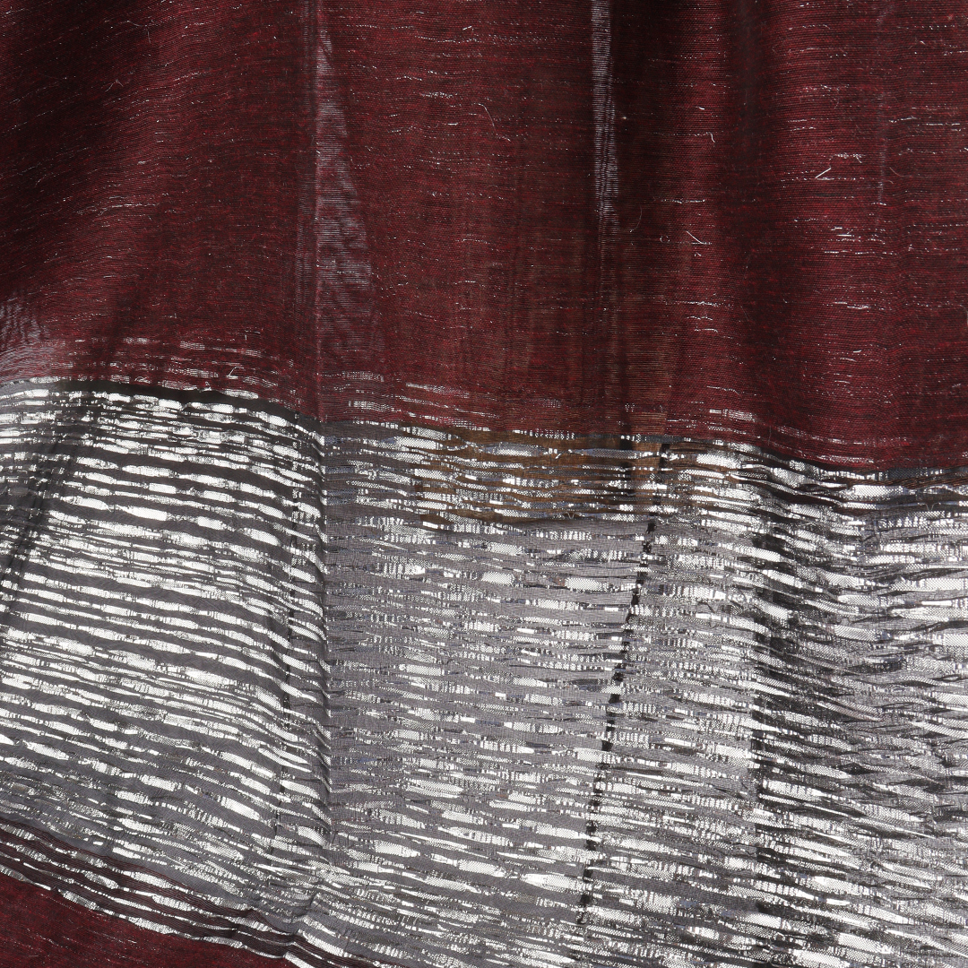 Organza Burgundy Scarf